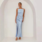 Women's Backless Slit  Spaghetti Strap Midi Dress