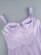 Purple Diamond Sculpted Maxi Dress