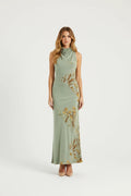Elara Pleated Maxi Dress