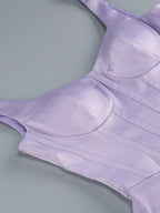 Purple Diamond Sculpted Maxi Dress