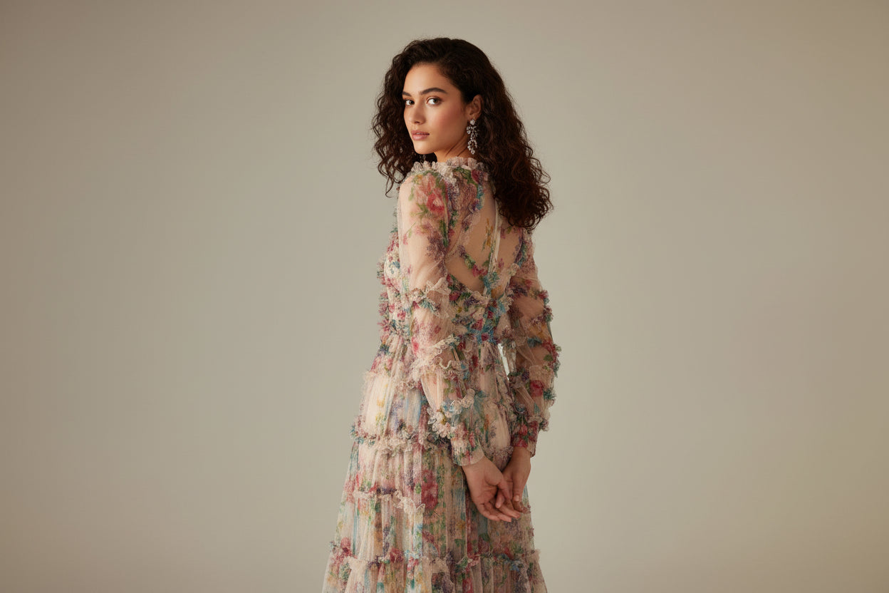 Chic Pleated Maxi Dress – Sophisticated Party & Occasion Wear